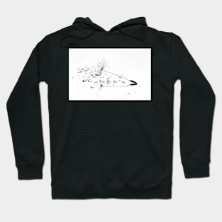 Dandelion Seed - Black & White Hoodie